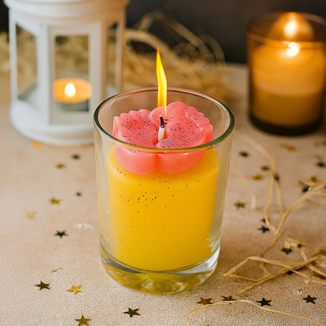 Dual-Tone Glitter Jar Candle | Love Craft Gifts