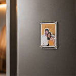 Personalized Couple Acrylic Photo Fridge Magnet | Romantic Keepsake Gift for Him & Her | Love Craft Gifts™