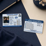 Personalized Friendship License Photo Card | Bestie for Life Keepsake Gift | Love Craft Gifts™