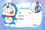 Doraemon Personalised Notebook Name Slips | Love Craft Gifts |