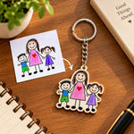 Personalized Kids Drawing Keychain 3x2" | Love Craft Gifts™