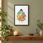 Lord Buddha Meditation Frame | Peaceful Spiritual Wall Décor | Love Craft Gifts™