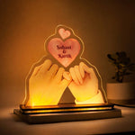 Promise of Love – Personalized Couple Hands Acrylic Lamp