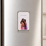 Personalized Best Friend Acrylic Photo Fridge Magnet | Custom BFF Photo Friendship Keepsake | Love Craft Gifts™