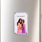 Personalized Best Friend Acrylic Photo Fridge Magnet | Custom BFF Photo Friendship Keepsake | Love Craft Gifts™