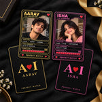 Personalized Perfect Match Couple Photo Cards Set of 2 | Romantic Gift for Couple | Love Craft Gifts™