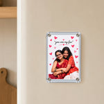 Personalized Sister Acrylic Photo Fridge Magnet | Custom Sister Photo Keepsake | Unique Birthday, Rakhi & Sisterhood Gift for Sister | Love Craft Gifts™