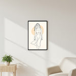 Minimalist Line Art Wall Frame (8×12”) | Love Craft Gifts