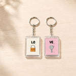 Matching Lock & Key Couple Keychain Set | Love Keyrings | Love Craft Gifts™