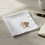 Personalized Cute Cartoon Handkerchief – “Duggu Buggu” Name Print | Love Craft Gifts