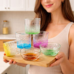 Personalized Glass Bowl Set with Name – Premium Table Top Gift (Set of 6) | Love Craft Gifts