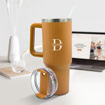 Personalized Stainless Steel Tumbler With Straw