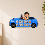 Personalized Baby Car Photo Collage Wall Frame 18×24" | Car-Shaped Wall Décor | Kids Room Gift | Love Craft Gifts™