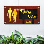 Best Couple Wooden Home Name Plates-12x15"
