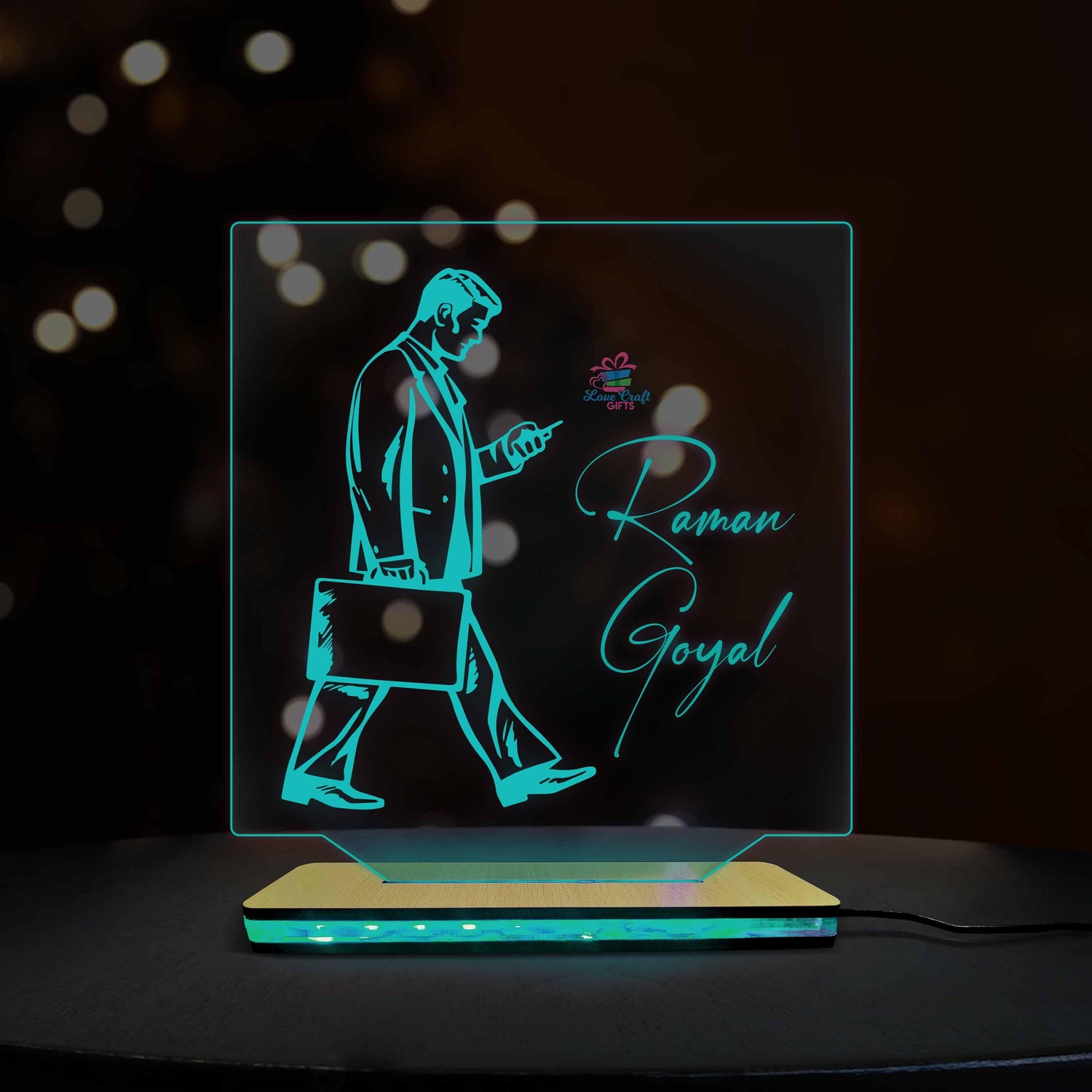 3d Acrylic Businessmen LED Lamp