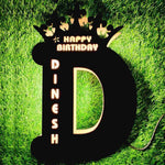 Wooden Alphabet D Led Name Lamp - 0