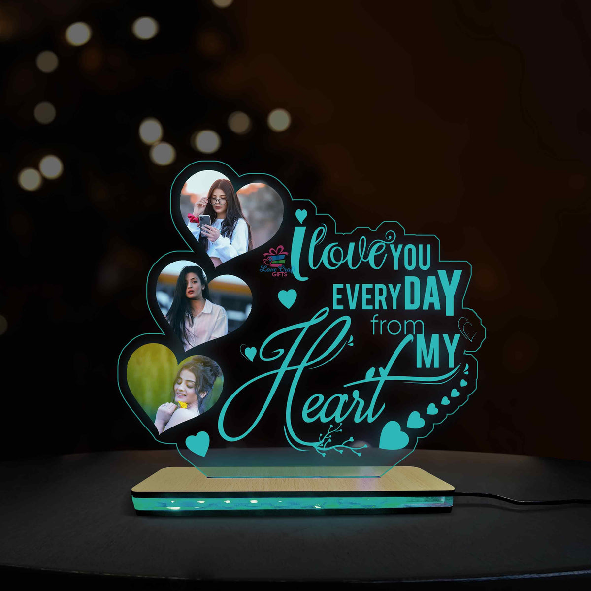 Customized Acrylic Multi-Led Table Lamp