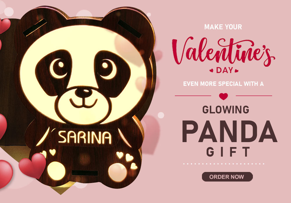 Personalized Panda Gift With Name - For Him/Her