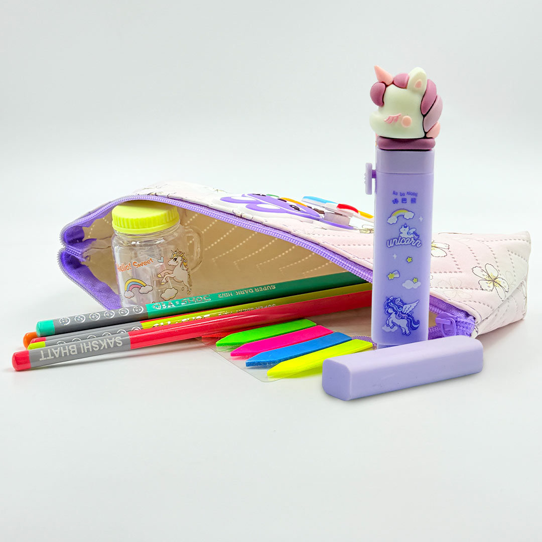 Kids Stationery Kit - 10 Pencils(1 Box) & Eraser