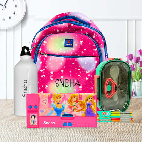 Kids School Combo - Personalized Name Engraved