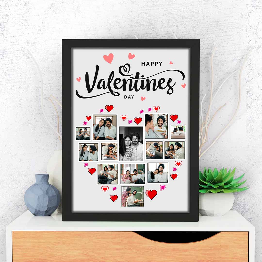 Valentine Special -Personalized Multi Photo Frame For Loved One-8x12"