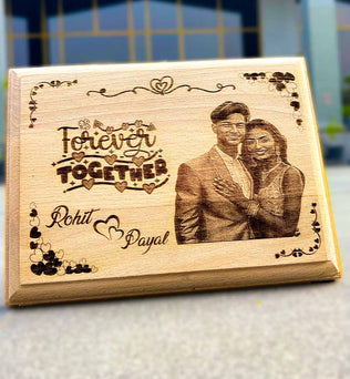 Valentine's Wooden Engraving Wooden Frame