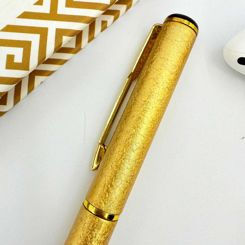 Personalized Pen Royal Gold With Glittery Finish Body