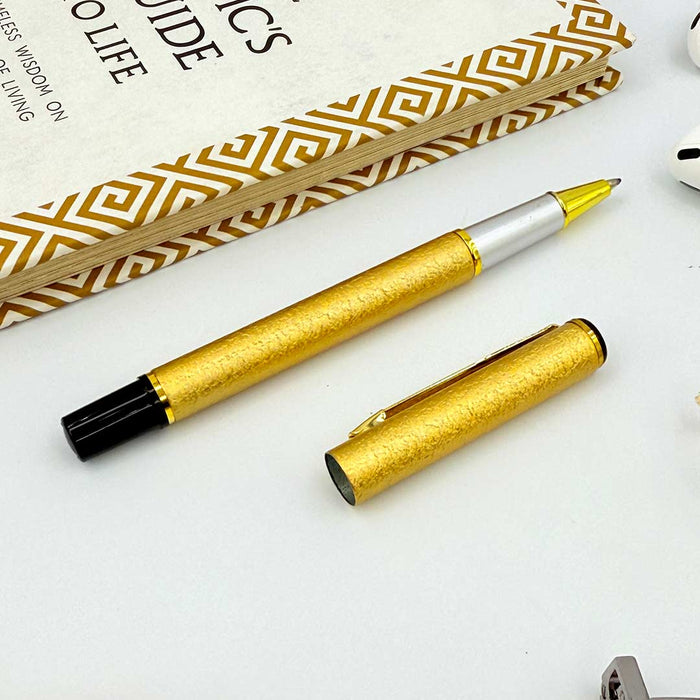 Personalized Pen Royal Gold With Glittery Finish Body