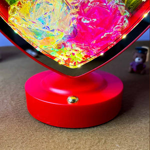 Personalized Magic Heart Shape Mirror with Led Light