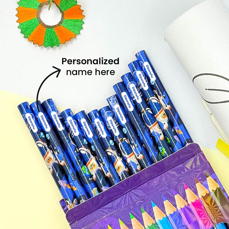 Drawing Paper Graffiti Scroll With Custom 12 Colorful Pencils Set