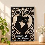 1. Black Acrylic Couple Silhouette Gift with Names | Love Craft Gifts™