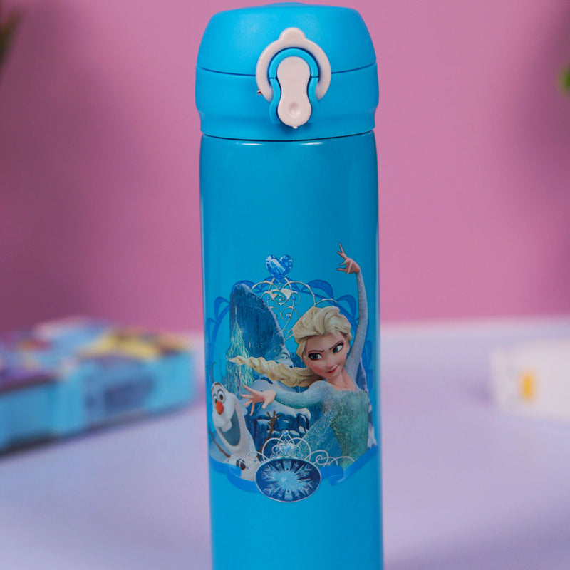 Princess Water Bottles for Kids -350 ML (Blue)