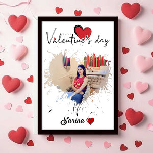 Valentine Special -Personalized Photo Frame For Loved One-8x12"