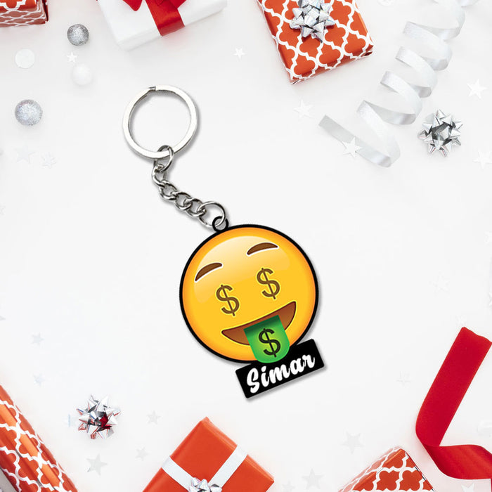 Emoji Keychain With Name: Emoji Keyring | Love Craft Gifts