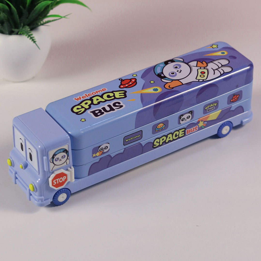 Personalized Space Bus Pencil Box