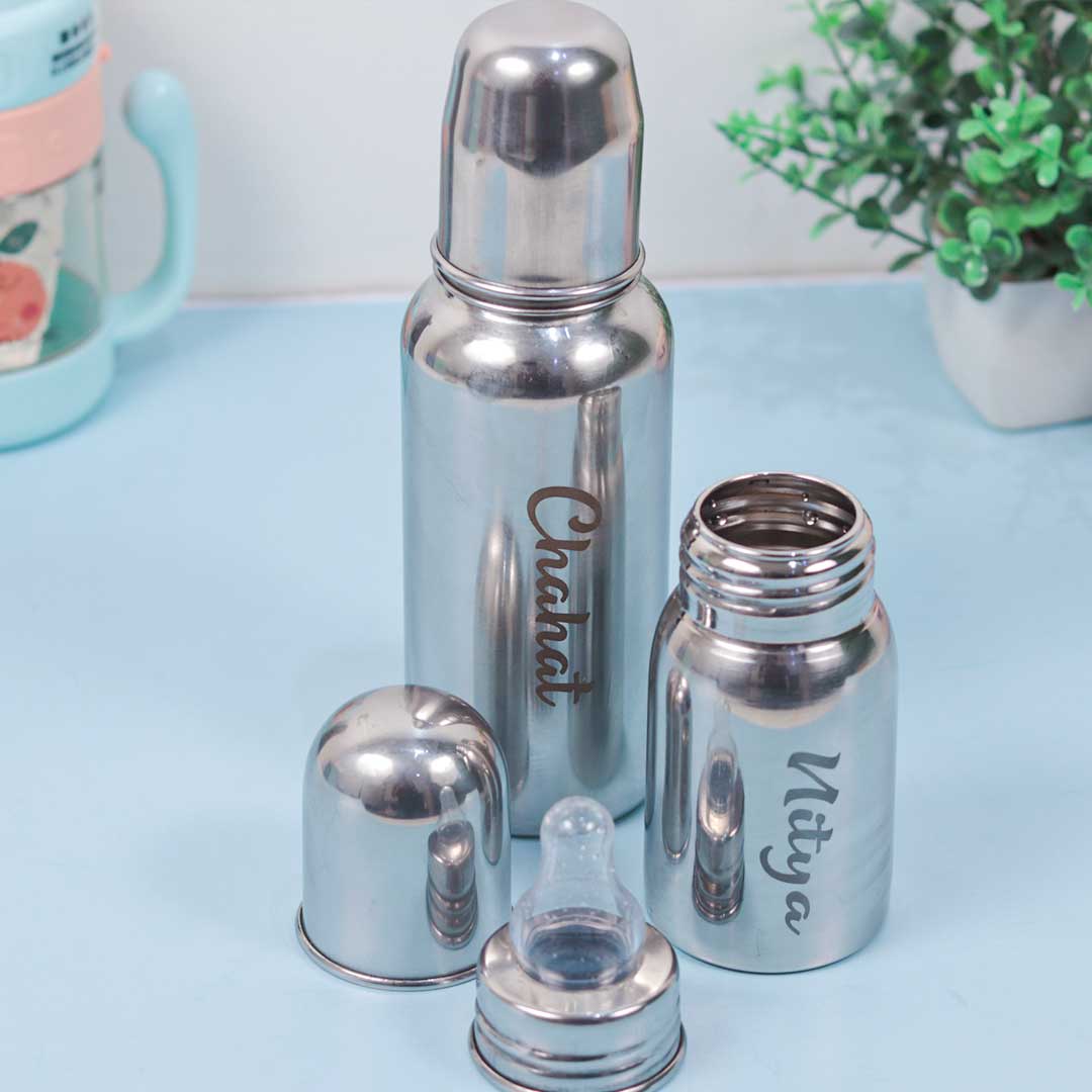 Personalized Kids Feeder / Stainless Steel Baby Bottle for Infant