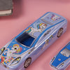 Car Shape Metal Geometry Box- Sky Blue Color