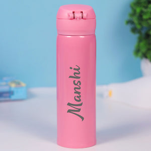 Personalized Pink Water Bottles for Kids -350 ML