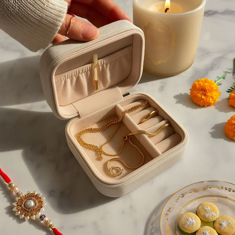 Personalized Jewellery Travel Case - Rakhi Edition