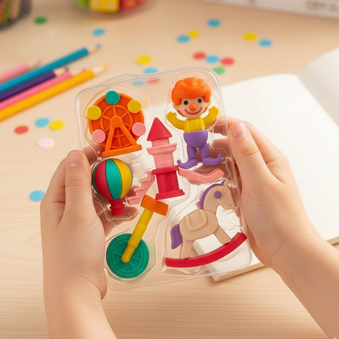 Kids Creative Pencil & Eraser Combo – Fun Learning Set | Love Craft Gifts