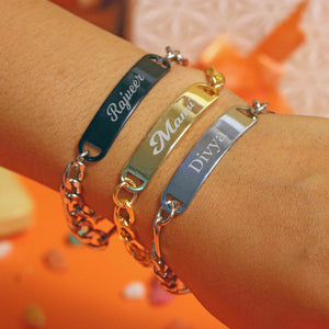 Personalized Name Bracelet For Women - Silver