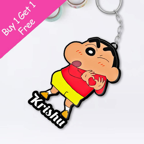 Shinchan Keychain With Name | Love Craft Gifts