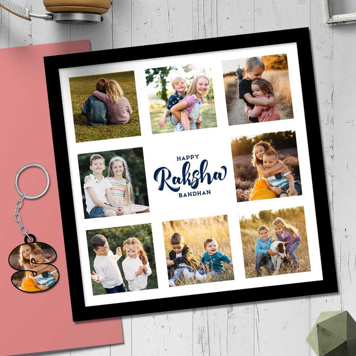 Photo collage Frame-Rakhi Photo Frame for Brother & Sister | Love Craft Gifts