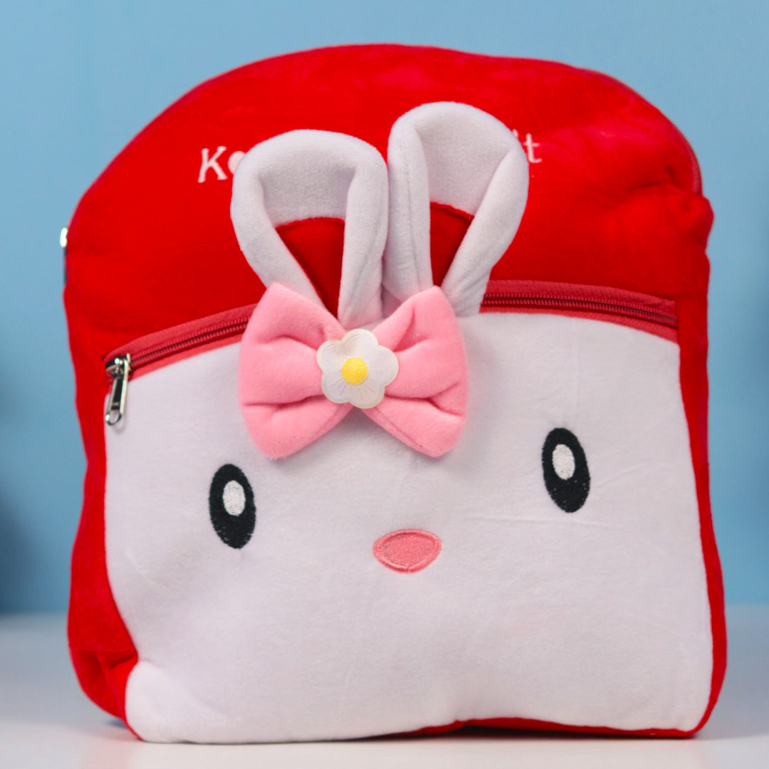 School Bag For Kids |  Red Teddy