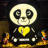 Glowing Panda Lamp with Photo & Name - Valentine Day