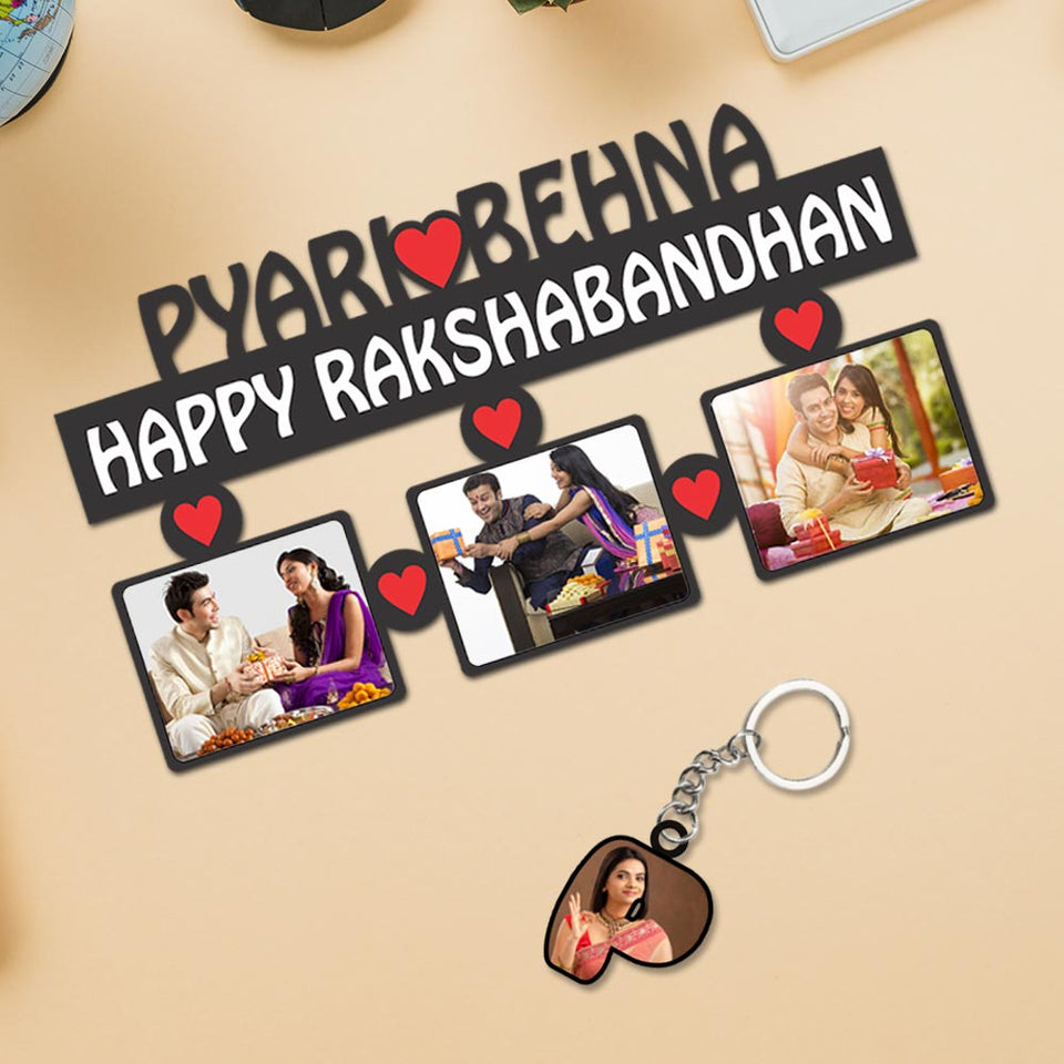 Photo Collage Frame- Sister Gifts for Rakhi | Love Craft Gifts
