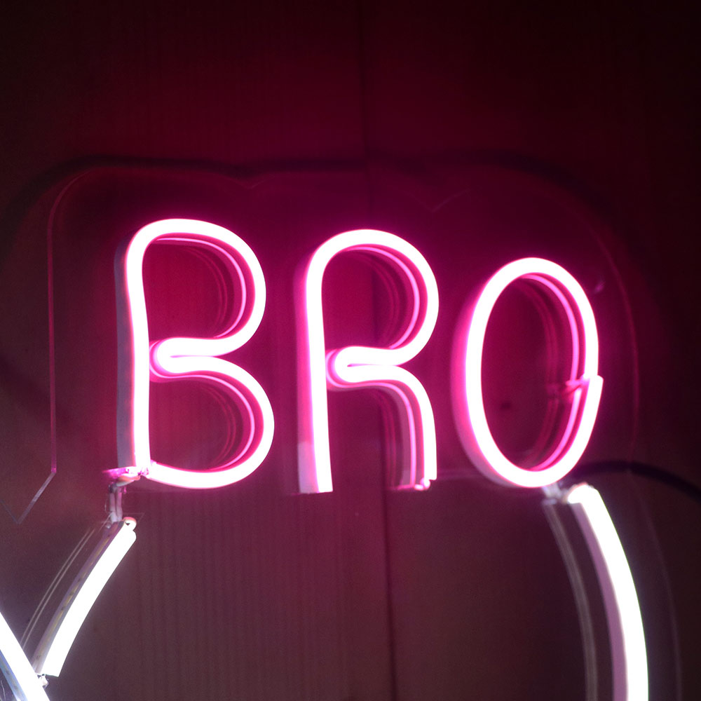Bro Sis Infinity Neon Light Frames - love craft gift