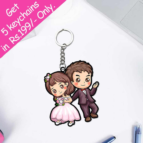 Cute Cartoonist Keychain | Love Craft Gifts