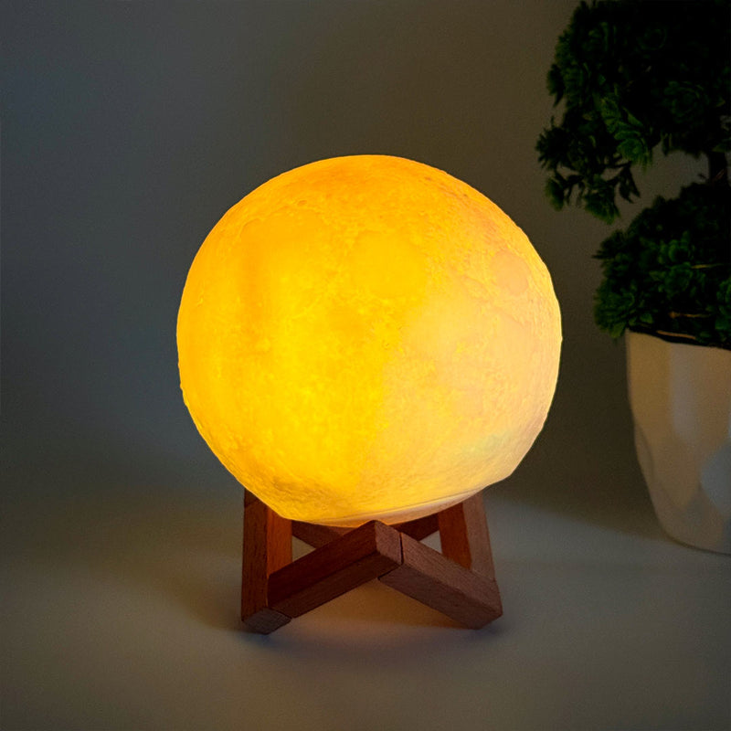 Customized 3d Moon Color Changing Lamp