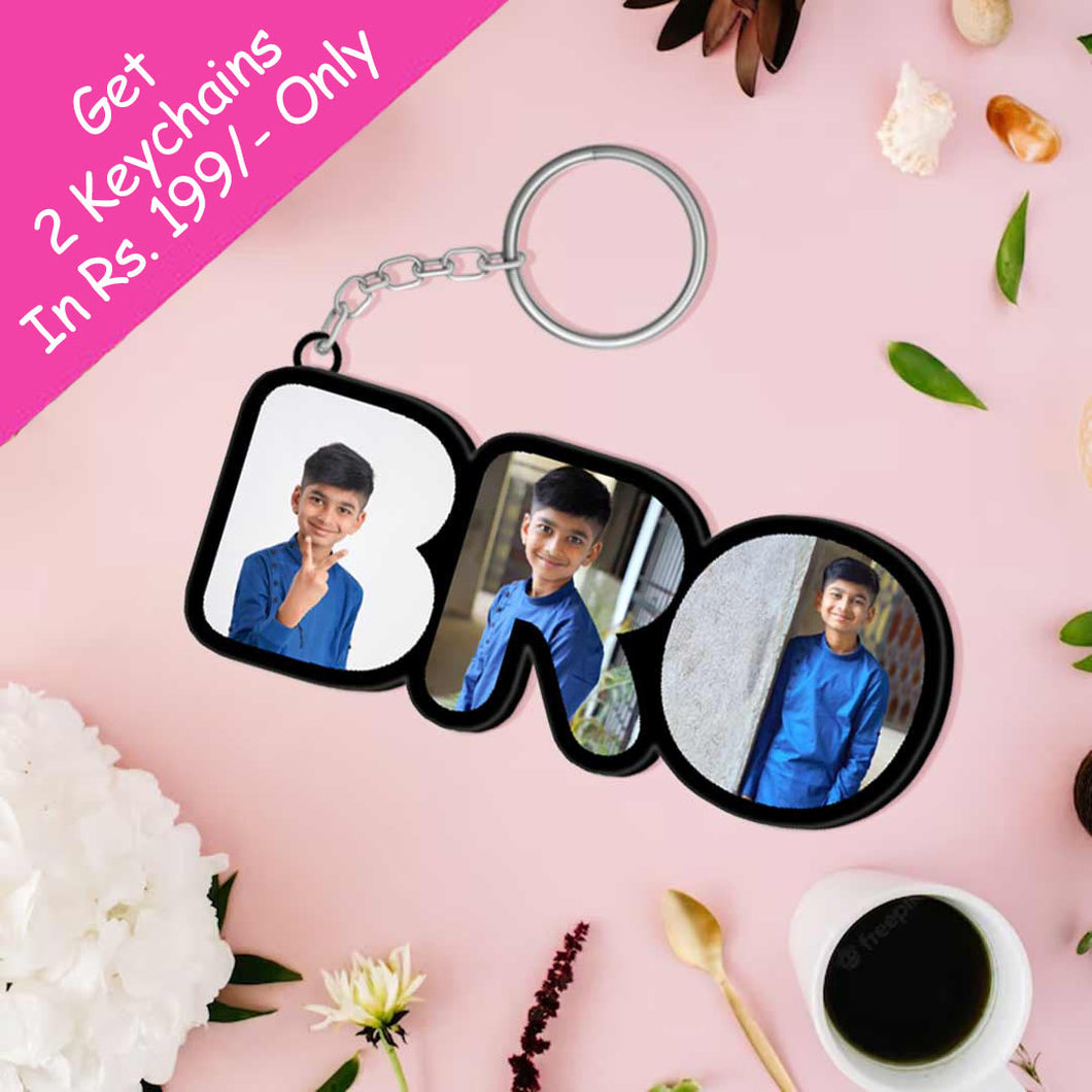 Brother Sister Twin Keychain